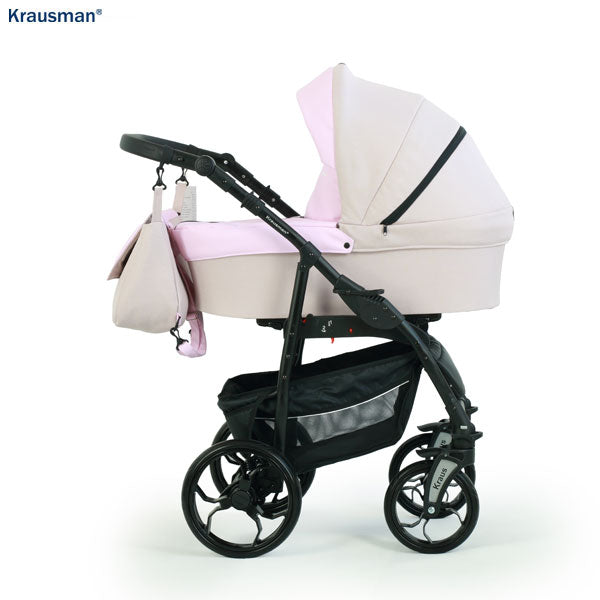 Carucior 3 în 1 de la Krausman Combo Max Pink: Alegerea Perfectă pentru Părinții Exigenți - Carucioare IdealBebe