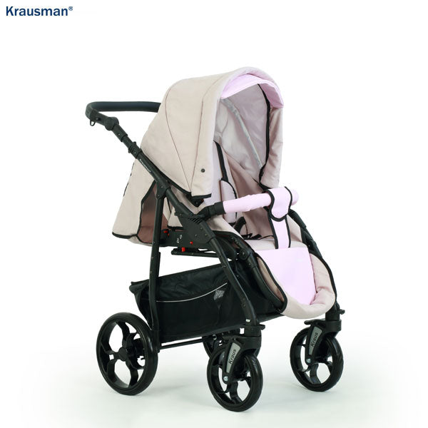 Carucior 3 în 1 de la Krausman Combo Max Pink: Alegerea Perfectă pentru Părinții Exigenți - Carucioare IdealBebe