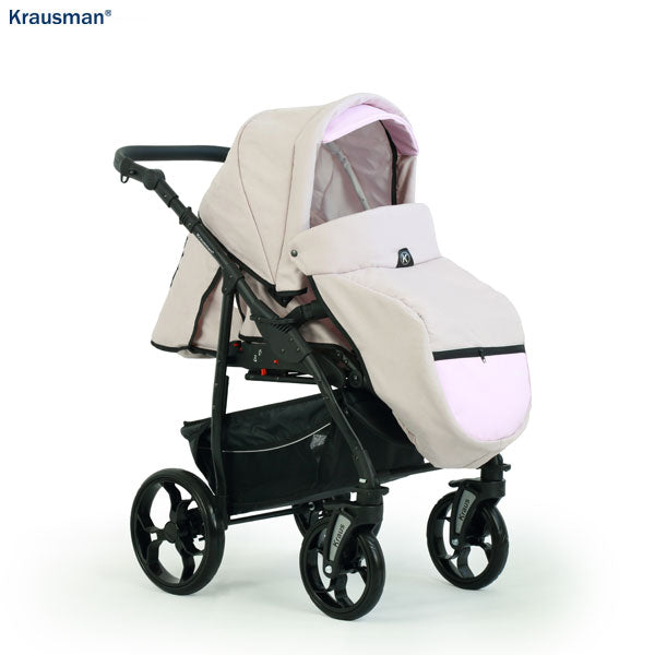 Carucior 3 în 1 de la Krausman Combo Max Pink: Alegerea Perfectă pentru Părinții Exigenți - Carucioare IdealBebe
