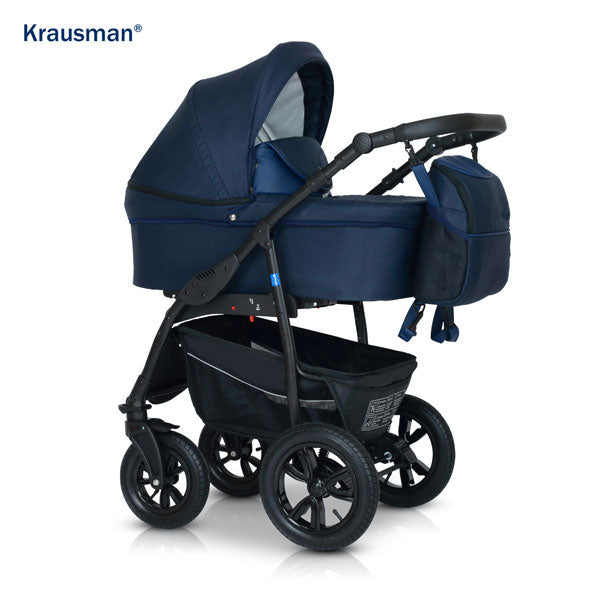 Carucior 3 in 1 de la Krausman Trend Dark Blue Prestige: Review Detaliat și Păreri din Experiențe Reale - Carucioare IdealBebe