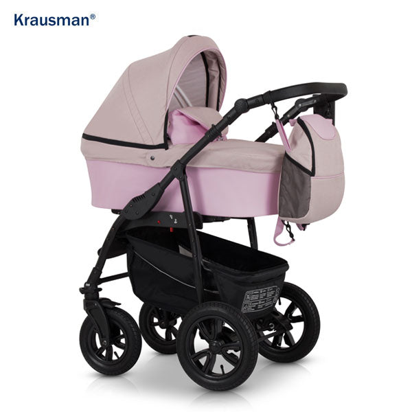 Carucior 3 in 1 de la Krausman Trend Pink Prestige: Recenzie completă, păreri și experiențe reale - Carucioare IdealBebe