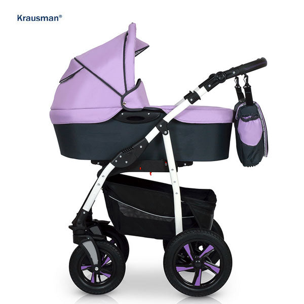 Carucior 3 in 1 de la Krausman Clasic Light Purple: Recenzie detaliată, păreri și recomandări de la părinți și specialiști - Carucioare IdealBebe
