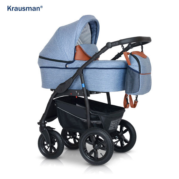 Carucior 3 în 1 Krausman Trend Light Blue Prestige: Review Detaliat și Păreri Reale - Carucioare IdealBebe